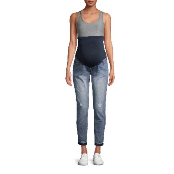 Women’s Maternity Prenatal Leggings & Skinny Denim Jeans Pants 2-Piece Size L - Picture 10 of 12